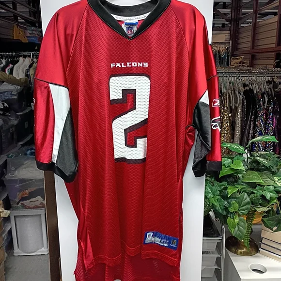 Matt Ryan Atlanta Falcons Red Football Jersey with Number 2 - Picture 3 of 4